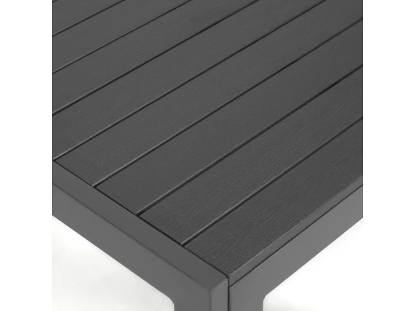 Tuintafel SIRLEY - Zwart Zwart 6 Tuintafel SIRLEY - Zwart Zwart - Afbeelding 4