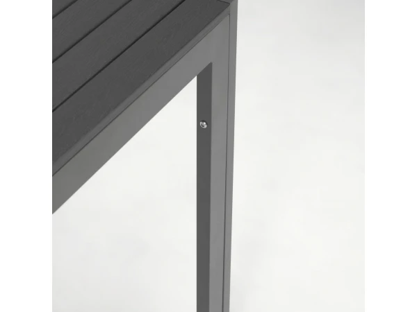 Tuintafel SIRLEY - Zwart Zwart 7 Tuintafel SIRLEY - Zwart Zwart - Afbeelding 5