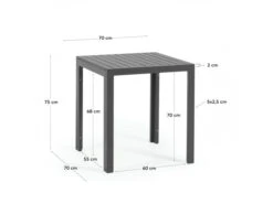 Tuintafel SIRLEY - Zwart Zwart 15 Tuintafel SIRLEY - Zwart Zwart -Lifetime || ESSENZA || Zuiver Winkel kave home sirley 57062