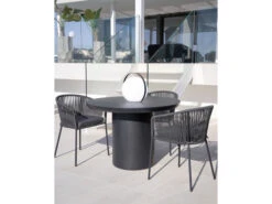 Tuintafel TAIMI - Zwart/Beton Zwart -Lifetime || ESSENZA || Zuiver Winkel kave home taimi 66895