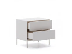 Nachttafel VEDRANA - Wit Wit -Lifetime || ESSENZA || Zuiver Winkel kave home vedrana 72683