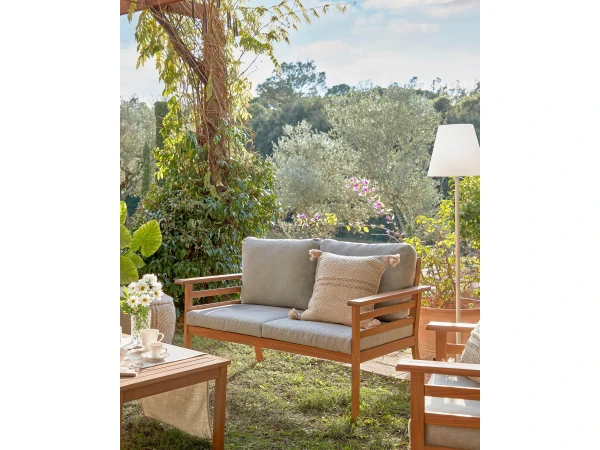 Houten Loungeset VILMA - Massief Acaciahout Hout 5 Houten Loungeset VILMA - Massief Acaciahout Hout - Afbeelding 3