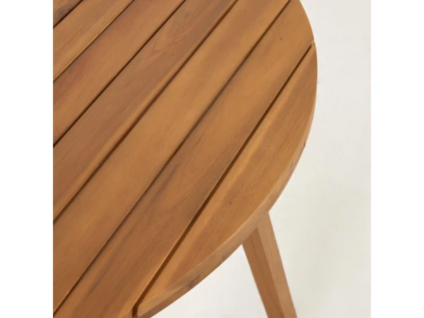 Ronde Tuintafel VILMA - Massief Acaciahout Hout 6 Ronde Tuintafel VILMA - Massief Acaciahout Hout - Afbeelding 4