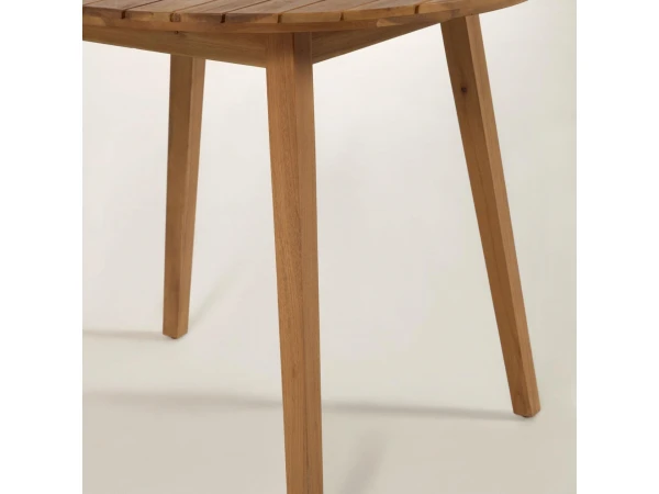 Ronde Tuintafel VILMA - Massief Acaciahout Hout 7 Ronde Tuintafel VILMA - Massief Acaciahout Hout - Afbeelding 5