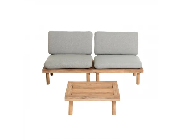 Loungeset VIRIDIS - Acaciahout Hout 4 Loungeset VIRIDIS - Acaciahout Hout - Afbeelding 2