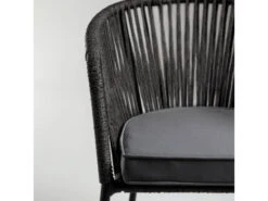 Tuinstoel YANET - Zwart Zwart -Lifetime || ESSENZA || Zuiver Winkel kave home yanet 45783