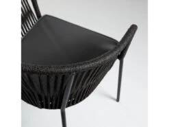 Tuinstoel YANET - Zwart Zwart -Lifetime || ESSENZA || Zuiver Winkel kave home yanet 45784