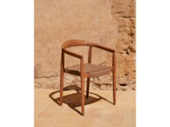 Armstoel YDALIA - Massief Teak/Zwart Hout -Lifetime || ESSENZA || Zuiver Winkel kave home ydalia 67881 1