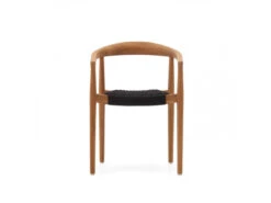 Armstoel YDALIA - Massief Teak/Zwart Hout -Lifetime || ESSENZA || Zuiver Winkel kave home ydalia 69638