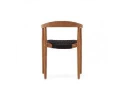 Armstoel YDALIA - Massief Teak/Zwart Hout -Lifetime || ESSENZA || Zuiver Winkel kave home ydalia 69639