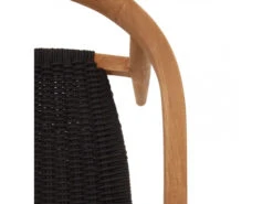 Armstoel YDALIA - Massief Teak/Zwart Hout -Lifetime || ESSENZA || Zuiver Winkel kave home ydalia 69641