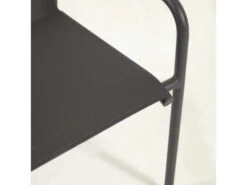 Aluminium Tuinstoel ZALTANA - Zwart Zwart -Lifetime || ESSENZA || Zuiver Winkel kave home zaltana 55144