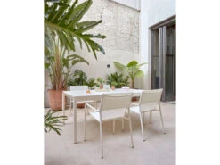 Aluminium Tuinstoel ZALTANA - Wit Wit -Lifetime || ESSENZA || Zuiver Winkel kave home zaltana 55161