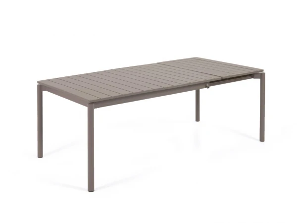 Uitschuifbare Aluminium Tuintafel ZALTANA - Bruin Bruin 4 Uitschuifbare Aluminium Tuintafel ZALTANA - Bruin Bruin - Afbeelding 2