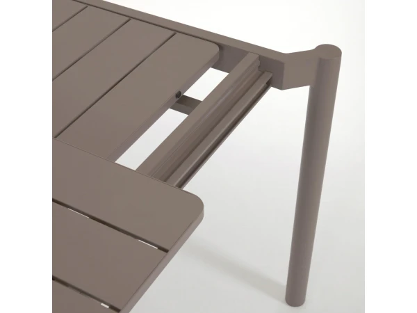 Uitschuifbare Aluminium Tuintafel ZALTANA - Bruin Bruin 7 Uitschuifbare Aluminium Tuintafel ZALTANA - Bruin Bruin - Afbeelding 5