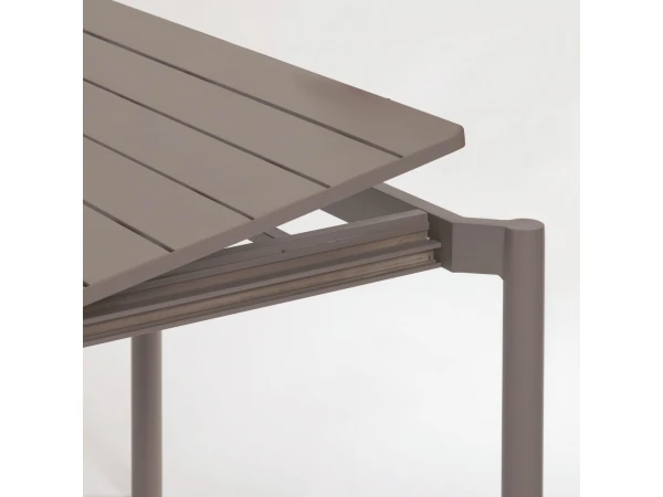 Uitschuifbare Aluminium Tuintafel ZALTANA - Bruin Bruin 9 Uitschuifbare Aluminium Tuintafel ZALTANA - Bruin Bruin - Afbeelding 7