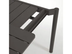 Uitschuifbare Aluminium Tuintafel ZALTANA - Zwart Zwart -Lifetime || ESSENZA || Zuiver Winkel kave home zaltana 55172