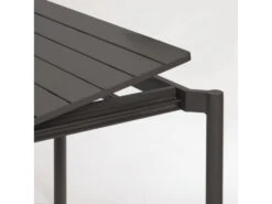 Uitschuifbare Aluminium Tuintafel ZALTANA - Zwart Zwart -Lifetime || ESSENZA || Zuiver Winkel kave home zaltana 55174
