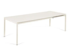 Uitschbare Aluminium Tuintafel ZALTANA - Wit Wit -Lifetime || ESSENZA || Zuiver Winkel kave home zaltana 55196