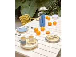 Uitschbare Aluminium Tuintafel ZALTANA - Wit Wit -Lifetime || ESSENZA || Zuiver Winkel kave home zaltana 55216