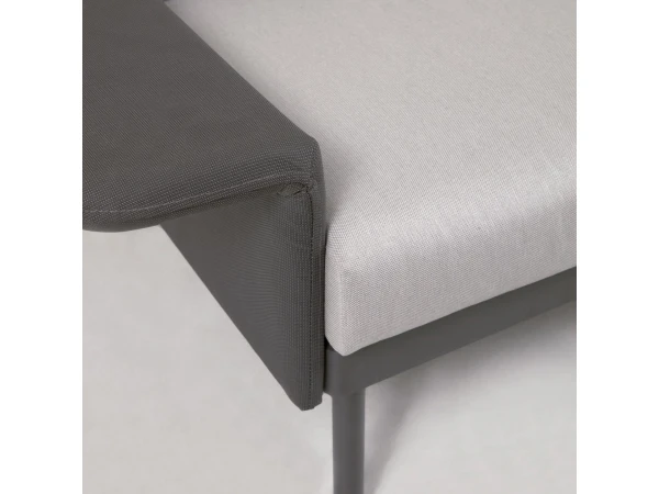 Loungeset Aluminium ZALTANA - Zwart Zwart 10 Loungeset Aluminium ZALTANA - Zwart Zwart - Afbeelding 8