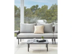 Loungeset Aluminium ZALTANA - Zwart Zwart 15 Loungeset Aluminium ZALTANA - Zwart Zwart -Lifetime || ESSENZA || Zuiver Winkel kave home zaltana 55237