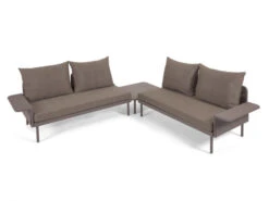 Loungeset Aluminium ZALTANA - Bruin Bruin