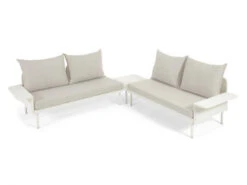 Loungeset Aluminium ZALTANA - Wit Wit