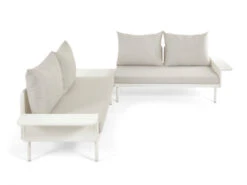 Loungeset Aluminium ZALTANA - Wit Wit -Lifetime || ESSENZA || Zuiver Winkel kave home zaltana 55251
