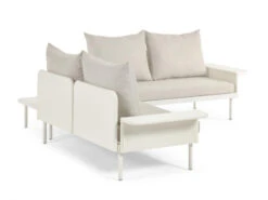 Loungeset Aluminium ZALTANA - Wit Wit -Lifetime || ESSENZA || Zuiver Winkel kave home zaltana 55252