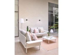 Loungeset Aluminium ZALTANA - Wit Wit -Lifetime || ESSENZA || Zuiver Winkel kave home zaltana 55258