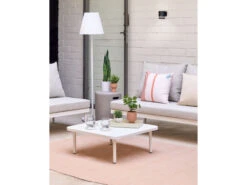 Loungeset Aluminium ZALTANA - Wit Wit -Lifetime || ESSENZA || Zuiver Winkel kave home zaltana 55259