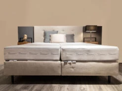 Boxspring NOA - Beige Beige -Lifetime || ESSENZA || Zuiver Winkel kreamat noa 60696