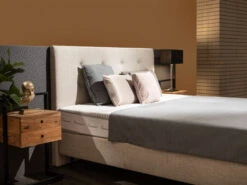 Boxspring NOA - Beige Beige -Lifetime || ESSENZA || Zuiver Winkel kreamat noa 60706