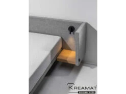 Elektrische Boxspring PAN Incl. Matras, Hoofdbord En Lampen Grijs -Lifetime || ESSENZA || Zuiver Winkel kreamat pan 49898