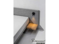 Elektrische Boxspring PAN Incl. Matras, Hoofdbord En Lampen Grijs -Lifetime || ESSENZA || Zuiver Winkel kreamat pan 49899