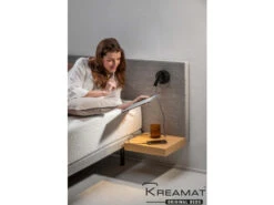 Elektrische Boxspring PAN Incl. Matras, Hoofdbord En Lampen Grijs -Lifetime || ESSENZA || Zuiver Winkel kreamat pan 49900