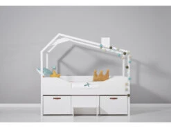 Kajuitbed Met Hut - Wit Wit -Lifetime || ESSENZA || Zuiver Winkel lifetime cool kids 51921