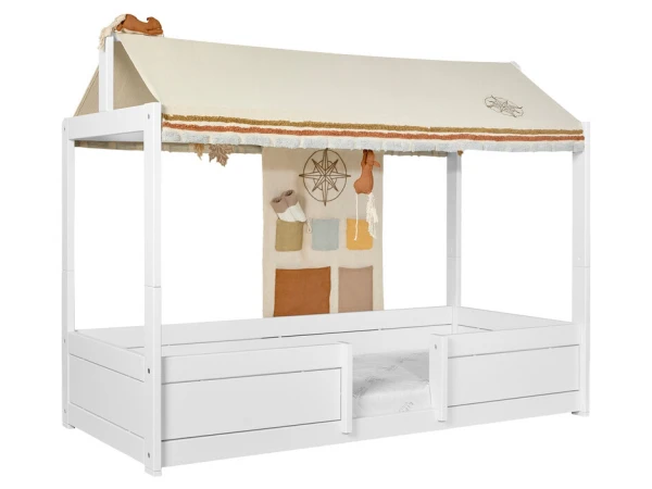 Lifetime 4-in-1 Bed Met Stoffen Dak CANOE - Wit Wit 6 Lifetime 4-in-1 Bed Met Stoffen Dak CANOE - Wit Wit - Afbeelding 4