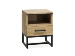 Nachtkastje BERLIJN - Hout/metaal Hout