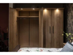 Kleerkast BERLIJN 4 Deuren - Hout/metaal Hout -Lifetime || ESSENZA || Zuiver Winkel maxfurn berlijn 45229