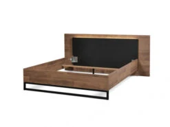 Bedkader JAIPUR - Old Teak + Elegant Black Hout