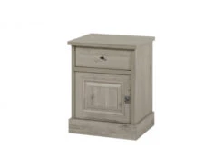 Nachttafel KENT - Licht Grijs Hout