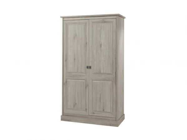 Kleerkast KENT 2 Deuren - Licht Grijs Grijs 3 Kleerkast KENT 2 Deuren - Licht Grijs Grijs
