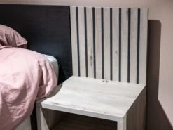 2-persoonbed Met 2 Nachttafels LIMA - Lichtgrijs Eiken Hout -Lifetime || ESSENZA || Zuiver Winkel meubar lima slaapkamer 70873