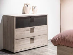 Commode LIMA - Lichtgrijs Eiken Hout -Lifetime || ESSENZA || Zuiver Winkel meubar lima slaapkamer 70883