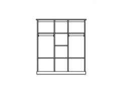 Kleerkast YORK - Lariks & Crystal Oak Beige Beige -Lifetime || ESSENZA || Zuiver Winkel meubar york jeugdkamer 24200