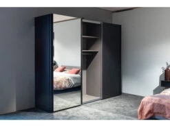 Kleerkast SAVENA Met Spiegel - Basalt Grijs Grijs 16 Kleerkast SAVENA Met Spiegel - Basalt Grijs Grijs -Lifetime || ESSENZA || Zuiver Winkel nolte savena 51098