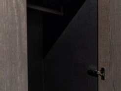 Draaideurkast ALPHA - Donkergrijs Eikenfineer Grijs -Lifetime || ESSENZA || Zuiver Winkel novamobili alpha 64051