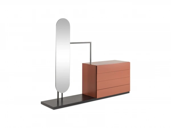 Commode Met Spiegel En Hangrek EASY Oranje 3 Commode Met Spiegel En Hangrek EASY Oranje